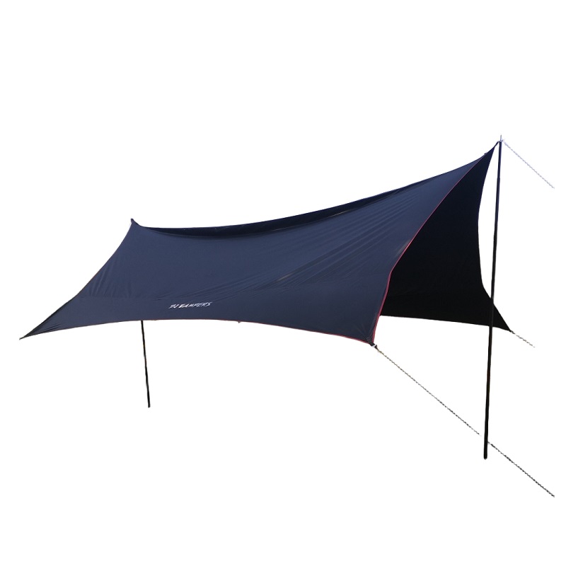black coated black tarp